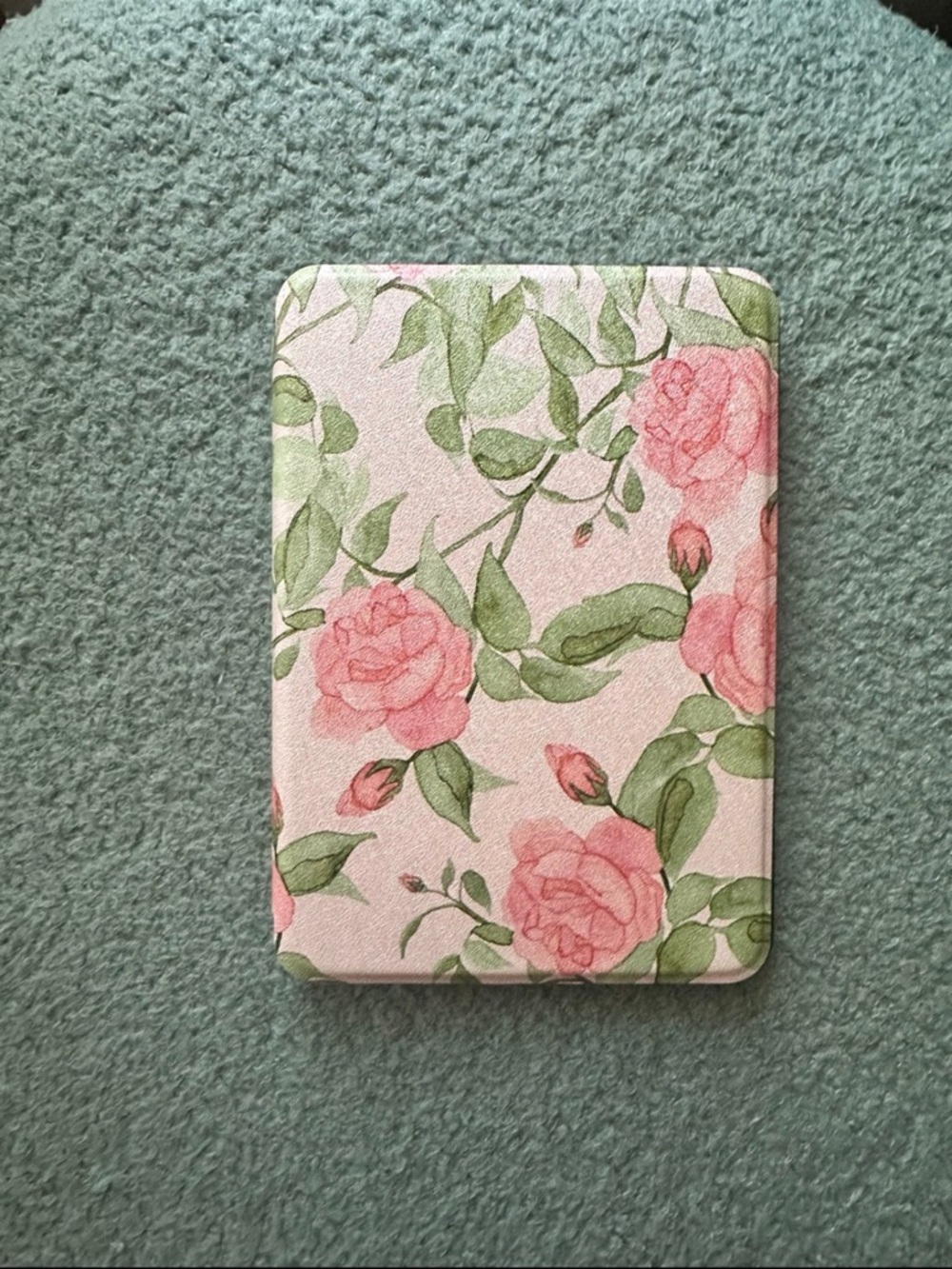 Floral Pink Rose Pattern Tablet Case - Picture 2 of 4